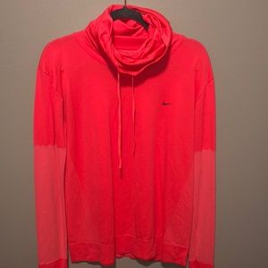 Pink Nike Dri-Fit cowl neck pullover